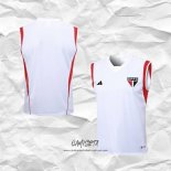 Camiseta de Entrenamiento Sao Paulo 2023-2024 Sin Mangas Blanco