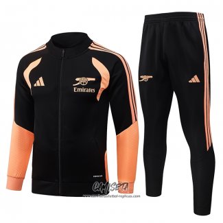 Chandal de Chaqueta del Arsenal 2026-2027 Nino Negro Naranja