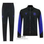Chandal de Chaqueta del Barcelona 2025-2026 Nino Negro