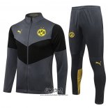 Chandal de Chaqueta del Borussia Dortmund 2021-2022 Gris