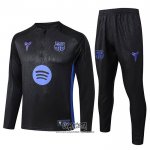 Chandal de Sudadera del Barcelona 2025-2026 Nino Negro