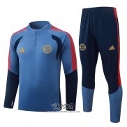 Chandal de Sudadera del Bayern Munich 2026-2027 Azul Gris