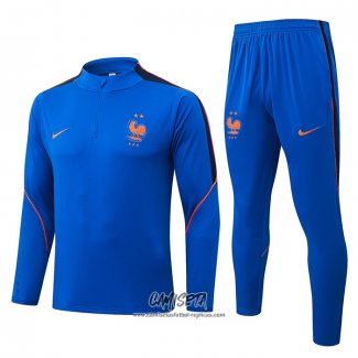 Chandal de Sudadera del Francia 2026-2027 Nino Azul