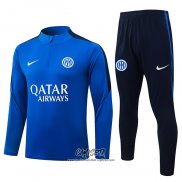 Chandal de Sudadera del Inter Milan 2026-2027 Nino Azul