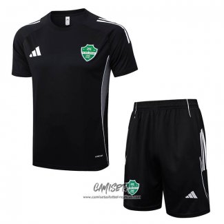 Chandal del Al-Ahli Saudi 2025-2026 Manga Corta Negro - Pantalon Corto