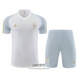 Chandal del Argelia 2023-2024 Manga Corta Blanco - Pantalon Corto