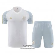 Chandal del Argelia 2023-2024 Manga Corta Blanco - Pantalon Corto