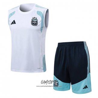 Chandal del Argentina 2025-2026 Sin Mangas Blanco