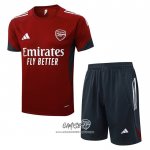 Chandal del Arsenal 2025-2026 Manga Corta Rojo - Pantalon Corto
