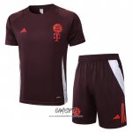 Chandal del Bayern Munich 2024-2025 Manga Corta Rojo - Pantalon Corto