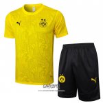 Chandal del Borussia Dortmund 2024-2025 Manga Corta Amarillo - Pantalon Corto