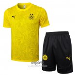Chandal del Borussia Dortmund 2024-2025 Manga Corta Amarillo - Pantalon Corto