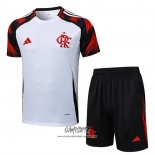 Chandal del Flamengo 2025-2026 Manga Corta Blanco - Pantalon Corto