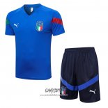 Chandal del Italia 2022-2023 Manga Corta Azul - Pantalon Corto
