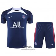 Chandal del Paris Saint-Germain 2022-2023 Manga Corta Azul - Pantalon Corto