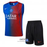 Chandal del Paris Saint-Germain 2025-2026 Sin Mangas Azul Rojo