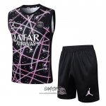 Chandal del Paris Saint-Germain 2025-2026 Sin Mangas Negro Rosa