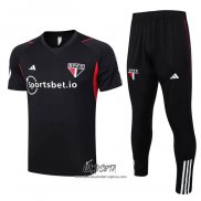 Chandal del Sao Paulo 2023-2024 Manga Corta Negro