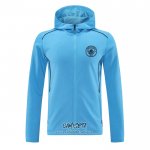 Chaqueta con Capucha del Manchester City 2024-2025 Azul