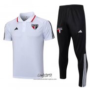 Conjunto Polo del Sao Paulo 2023-2024 Blanco