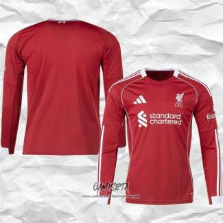 Primera Camiseta Liverpool 2025-2026 Manga Larga