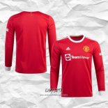 Primera Camiseta Manchester United 2021-2022 Manga Larga