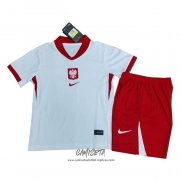 Primera Camiseta Polonia 2024 Nino