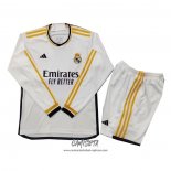 Primera Camiseta Real Madrid 2023-2024 Nino Manga Larga