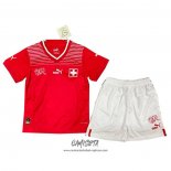 Primera Camiseta Suiza 2022 Nino