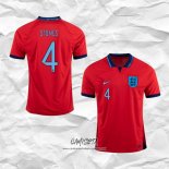 Segunda Camiseta Inglaterra Jugador Stones 2022