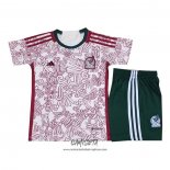 Segunda Camiseta Mexico 2022 Nino