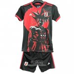 Camiseta Japon Anime 2025-2026 Nino Negro Rojo