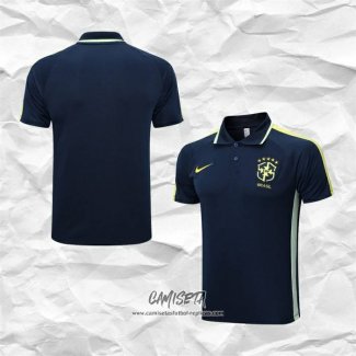 Camiseta Polo del Brasil 2022-2023 Azul Oscuro