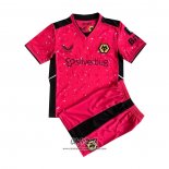 Camiseta Wolves Portero 2021-2022 Nino Rosa