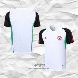 Camiseta de Entrenamiento Manchester United 2023-2024 Blanco y Negro