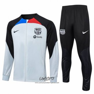 Chandal de Chaqueta del Barcelona 2023-2024 Gris