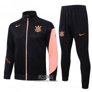 Chandal de Chaqueta del Corinthians 2025-2026 Negro Naranja