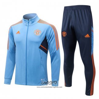 Chandal de Chaqueta del Manchester United 2022-2023 Azul