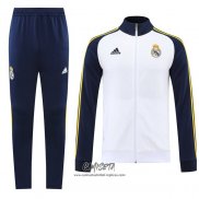 Chandal de Chaqueta del Real Madrid 2022-2023 Blanco y Azul