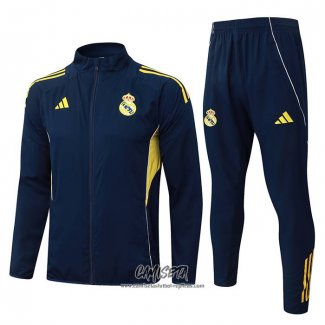 Chandal de Chaqueta del Real Madrid 2025-2026 Amarillo Azul