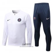 Chandal de Sudadera del Paris Saint-Germain 2022-2023 Blanco