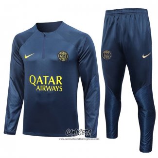 Chandal de Sudadera del Paris Saint-Germain 2023-2024 Azul