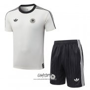 Chandal del Alemania 2026-2027 Manga Corta Crema - Pantalon Corto