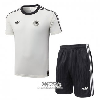 Chandal del Alemania 2026-2027 Manga Corta Crema - Pantalon Corto