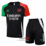 Chandal del Arsenal 2024-2025 Manga Corta Negro - Pantalon Corto