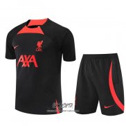 Chandal del Liverpool 2022-2023 Manga Corta Negro - Pantalon Corto