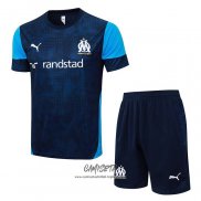 Chandal del Olympique Marsella 2025-2026 Manga Corta Azul - Pantalon Corto