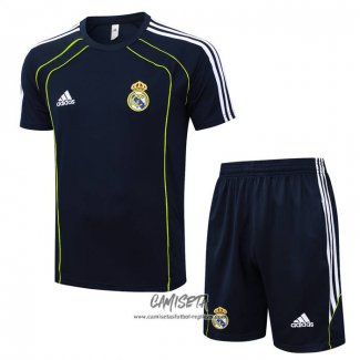 Chandal del Real Madrid 2025-2026 Manga Corta Azul - Pantalon Corto