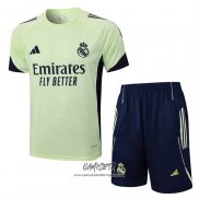 Chandal del Real Madrid 2025-2026 Manga Corta Verde - Pantalon Corto
