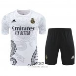 Chandal del Real Madrid Dragon 2024-2025 Manga Corta Blanco - Pantalon Corto